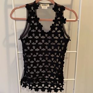 Comme des Garçons sheer knit tank
